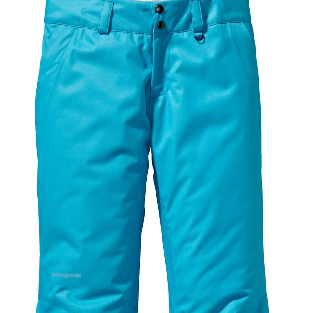 NEW Patagonia Insulated Snowbelle Pants Wms Lg in Curacao Turquoise Blue